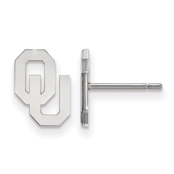 Sterling Silver University of Oklahoma Post Earrings Sterling Silver University of Oklahoma Post Earrings